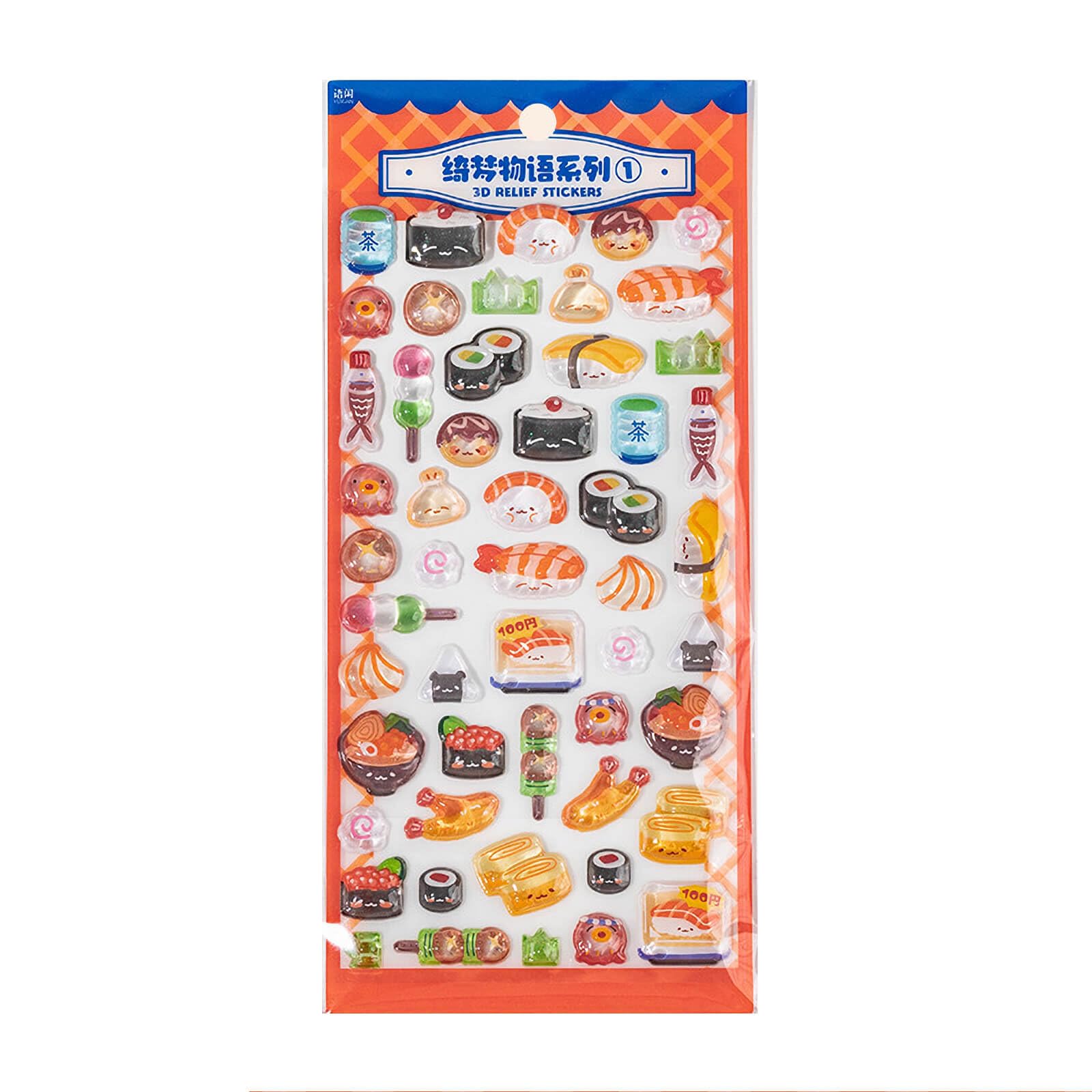 Amazon.co.jp: 立体シール エポキシシール 3Dデコシール 光沢感 喫茶店